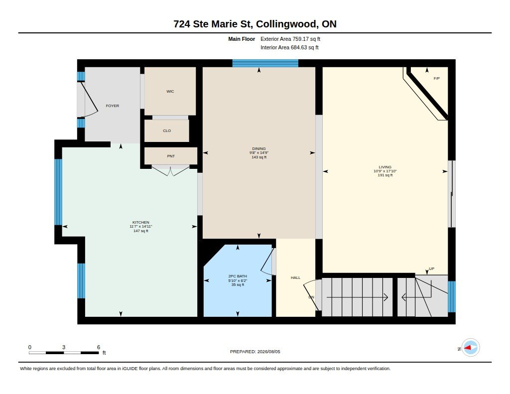 724 Ste. Marie Street floor plan 1